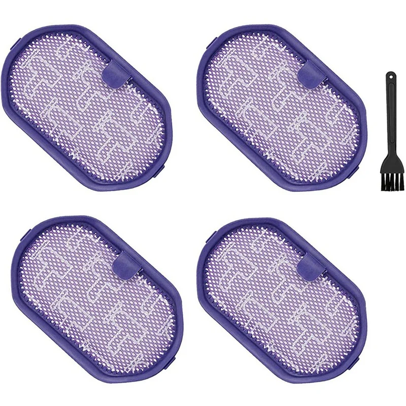 

Акция! Сменный фильтр для пылесоса Dyson DC30, 4 шт., фильтр Dyson DC44 + 2 щетки для очистки, моющийся предварительный фильтр