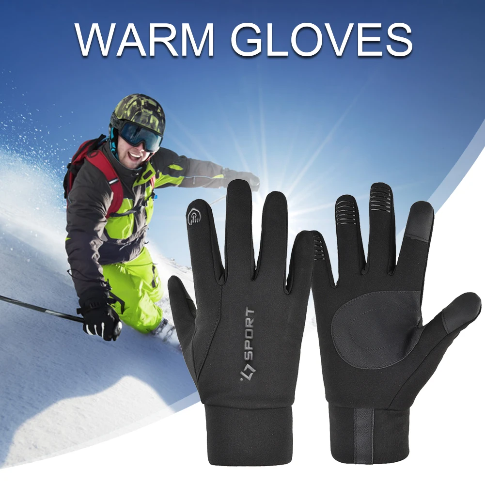 

1 Pair Anti-slip Winter Warm Waterproof Outdoor Camping Cycling Gloves Climbing Touch Screen Windproof Skiing Sports Gloves