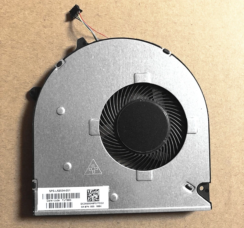 

New Original CPU Cooling Fan For HP pavilion 15-DU 15-DW 15S-DU0002TX L52034-001 DC28000N6F0 DFS5K12114464N-FLG0