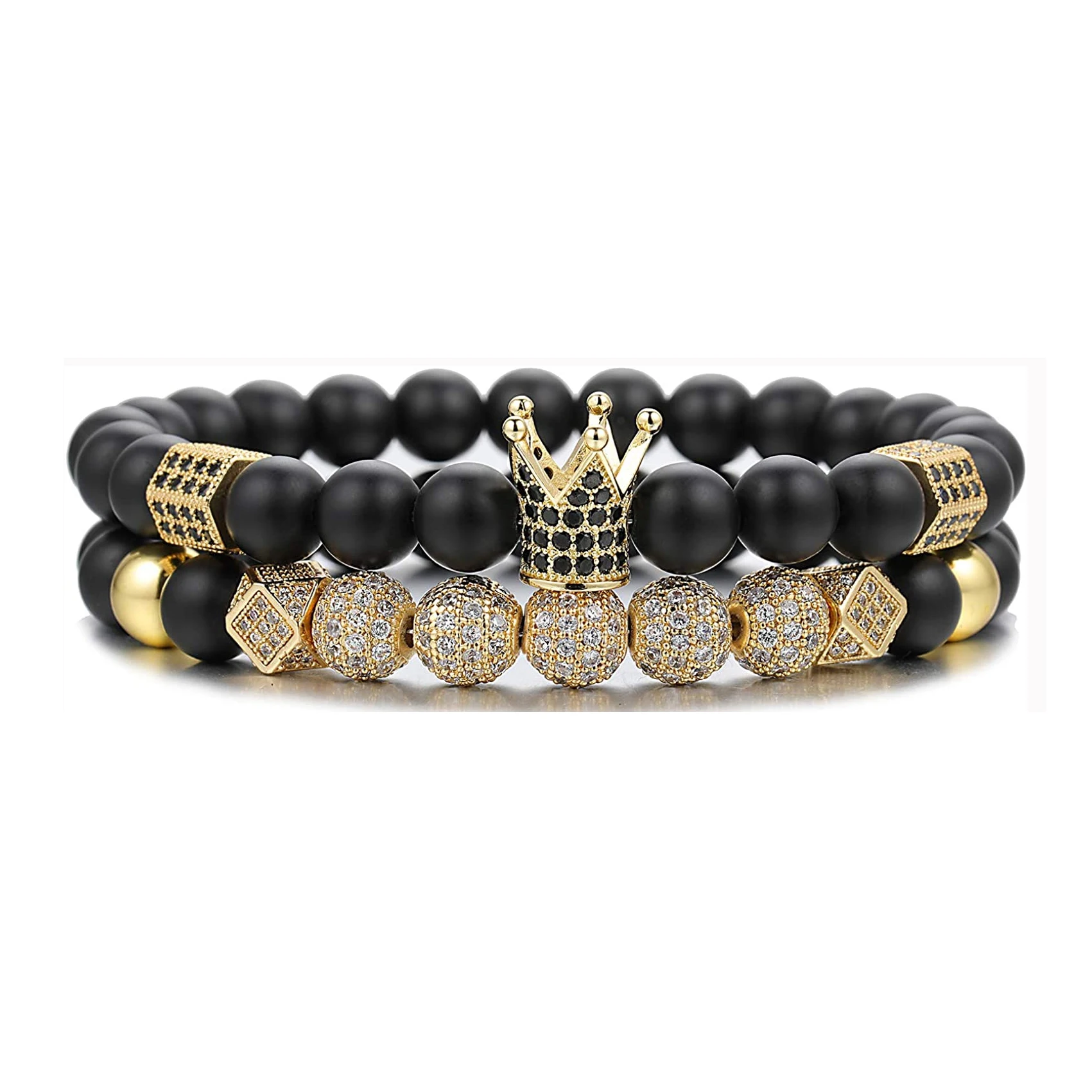 JOYA подарок пара корона король Шарм бусы дружбы браслет для мужчин и женщин