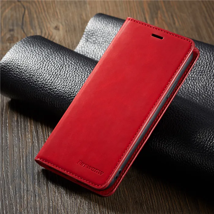 red Магнитный флип-чехол для телефона huawei mate 20 30 P20 mate 20 P30 Pro Lite Nova 3e Etui держатель для карт кожаный бумажник Стенд чехол s - Цвет: red