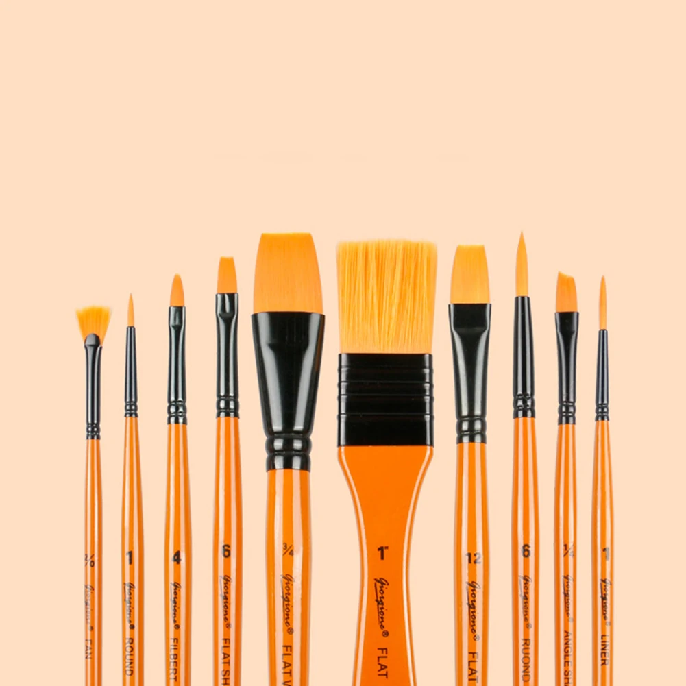 11 шт. нейлон волос Многофункциональный кисти Безопасность Краски акварель масло