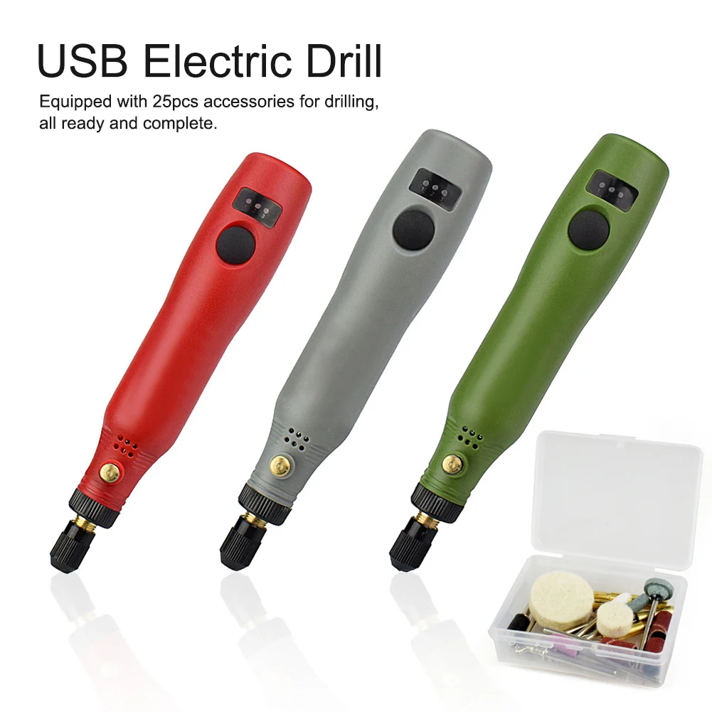 

Polishing Engraver Pen Rotary Tools Wireless Grinder Portable Mini USB Rechargeable Milling Electric Drill Set Home DIY Handheld