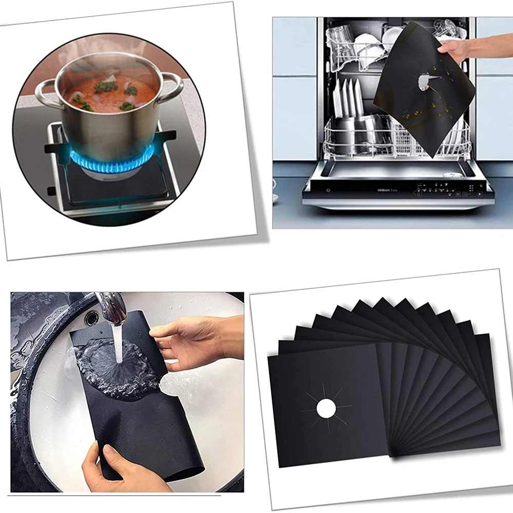 Многоразовые защитное покрытие для газовой плиты крышка плита горелки Кухня