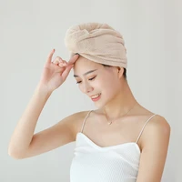 new women bathing hair quick drying cap thickened microfiber hair towel cap turban soft super absorbent hair wrapped shower cap