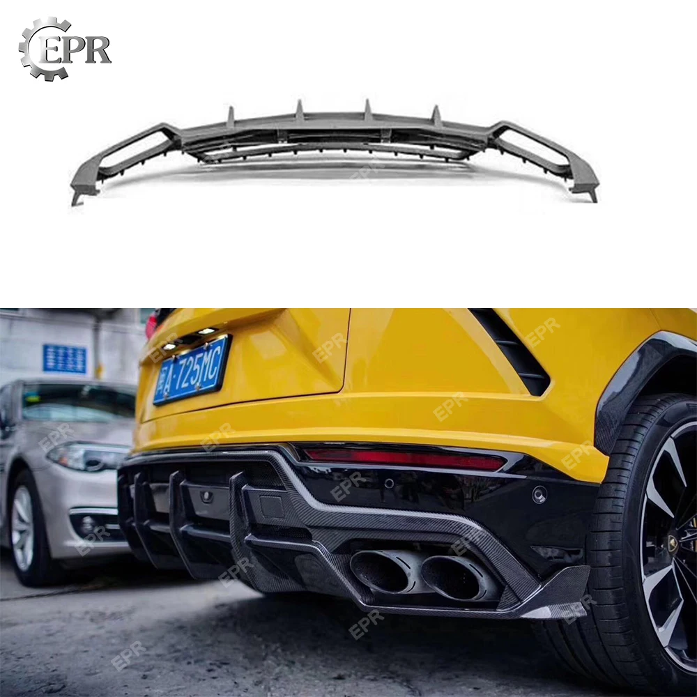 Верхний дизайн автомобиля задний диффузор для Lamborghini Urus TPC Стиль углеродного