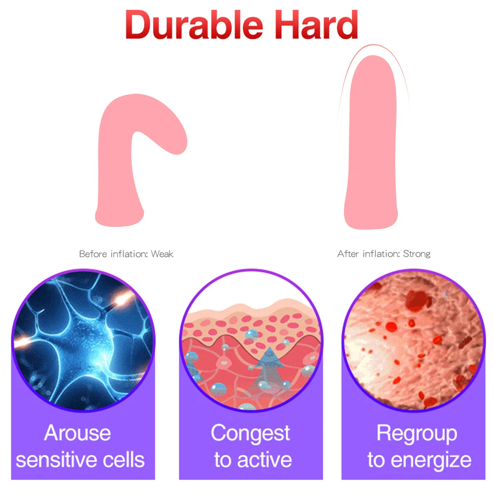 Надувное кольцо на пенис для мужчин удлинитель пениса секс-игрушка массажа |