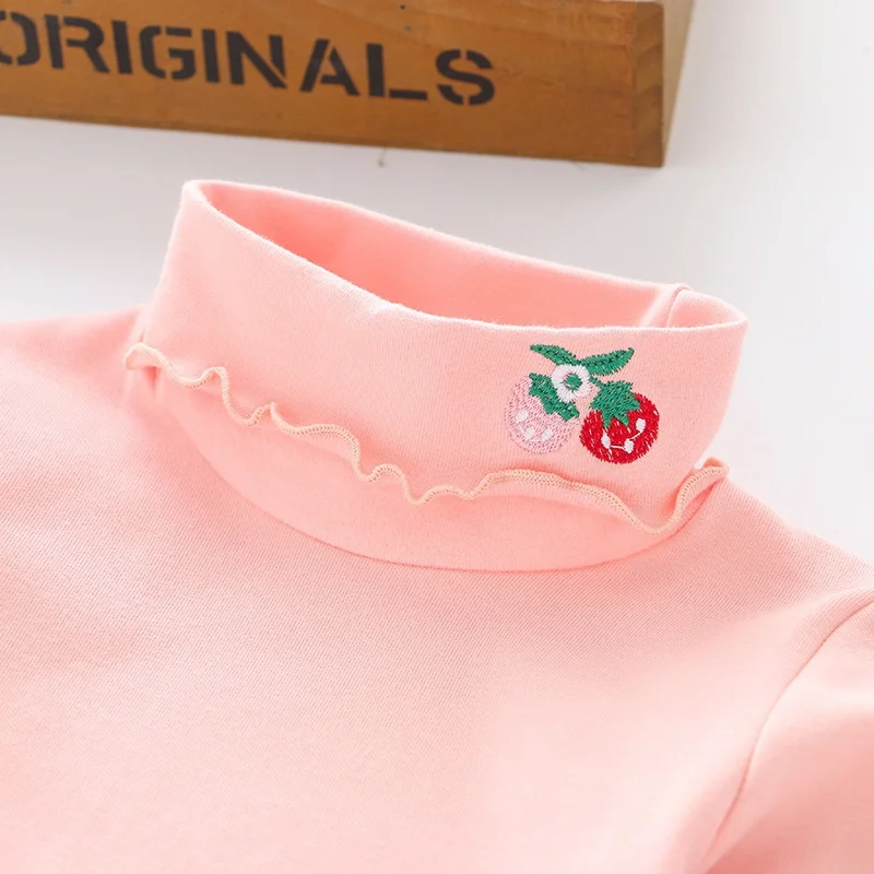 New Autumn Baby Girl Cute Long Sleeve T-Shirts Kids Embroidery Floral Printed Tops Tees Casual Blouse | Детская одежда и обувь