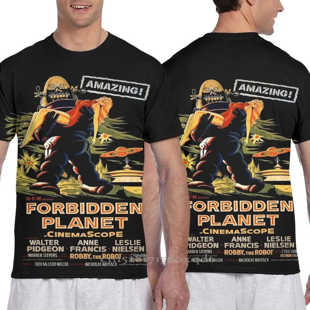Футболка с надписью плакат Планета для мужчин и женщин модная тенниска со