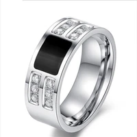 mfy unisex square crystal rings for men women new trendy alloy ring jewelry for party anniversary hot sale whole sale