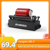 atomstack r3 roller parts for cylindrical objects with 360%c2%b0 rotating engraving axis 8 angle adjustments engraving diameter 4mm