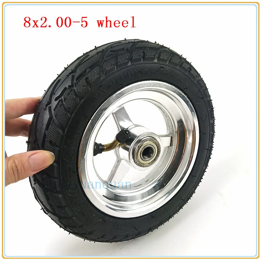 Модифицированное заднее Надувное колесо для модифицированного KUGOO S1 S2 S3 электрический скутер задний концентратор и шины 8x2. 00-5 бескамерное колесо