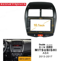 21din car dvd frame audio fitting adaptor dash trim facia panel 10 1inch for mitsubishi asx 2013 2017 double din radio player