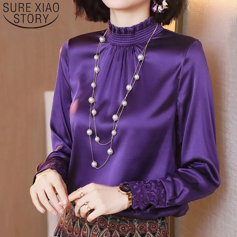 Женские кружевные топы с длинным рукавом и блузки блузы больших размеров Blusas Mujer