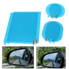 Прозрачный дождевик для автомобиля, наклейка на зеркало заднего вида, защитные пленки для боковых окон, водонепроницаемая пленка с защитой от царапин и дождя, 2 шт.