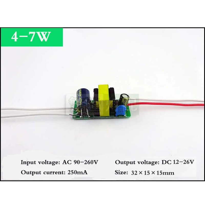 Usb кабель 1 шт-1-24 Вт Светодиодный светильник драйвер трансформатор Вход AC90-260V