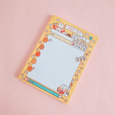 A 80 листов Kawaii хлеб кролик дневник-блокнот для заметок DIY планировщик блокнот милый канцелярский школьный офисный поставка Детский подарок - Цвет: A