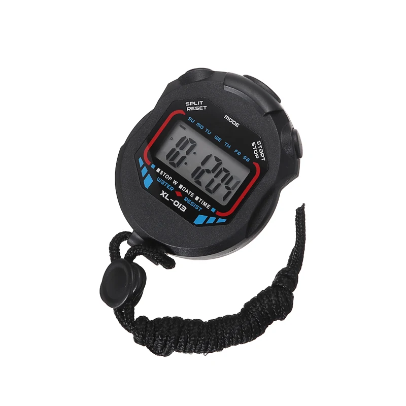 Цифровой спортивный секундомер Счетчик тренировочный Ручной таймер Хронограф