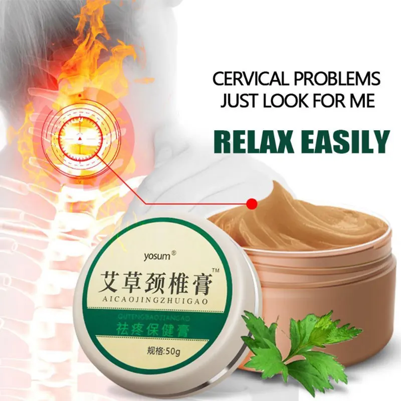

Joint Treatment Cream Effective Relieve Cervical Spine Knee Sprain Strain Muscle Pain Osteoporosis Wormwood Health Skin Care 50g