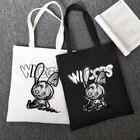 Японская аниме мультяшная сумка-шоппер y2k, женская сумка через плечо, Холщовая Сумка в стиле Харадзюку, Готическая Повседневная темная вместительная винтажная женская сумка