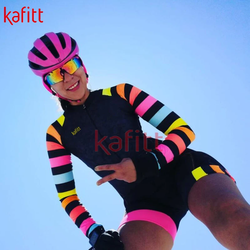 Kafitt Бермуды Женский велосипедный костюм с гелевыми велосипедными колготками |