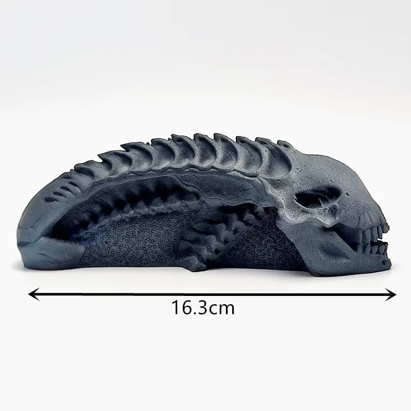Силиконовая форма с 3d-изображением инопланетянина монстра черепа подходит для