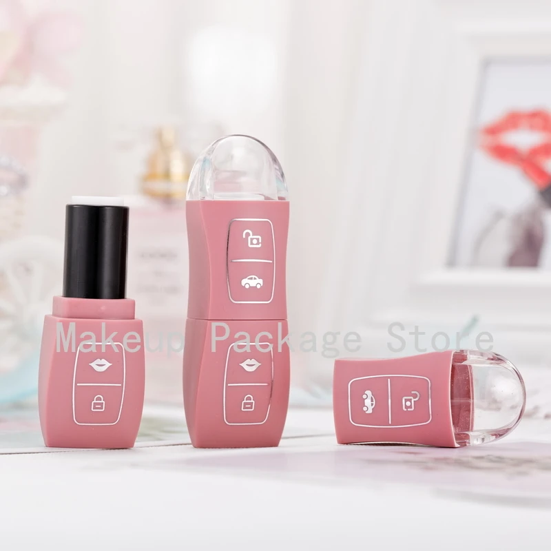 

12.1mm Cartoon Cute Pink/Red Beauty Lip Balm Tube, Empty Plastic Cosmetic Makeup Tool Lip Rouge Container, Lipstick Tube