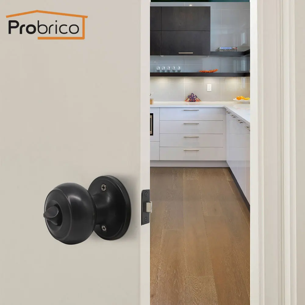 Probrico замок конфиденциальности для межкомнатных дверей передние и задние круглые