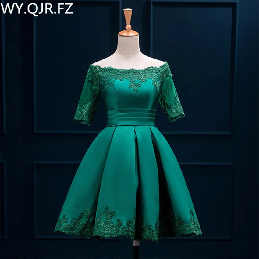 HJZY 80L # Новые темно зеленый размера плюс для выпускного вечера вечерние платье