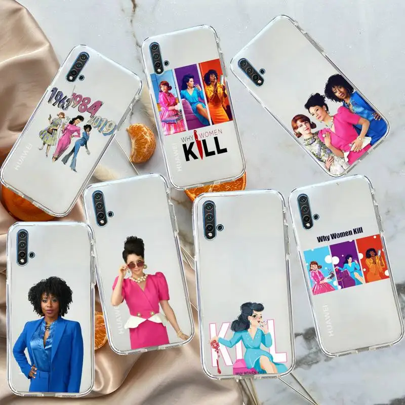 

Why Women Kill tv show cartoon Phone Case Transparent for Huawei honor P mate 40 20 30 10 50 i 9 x mate pro lite 8a