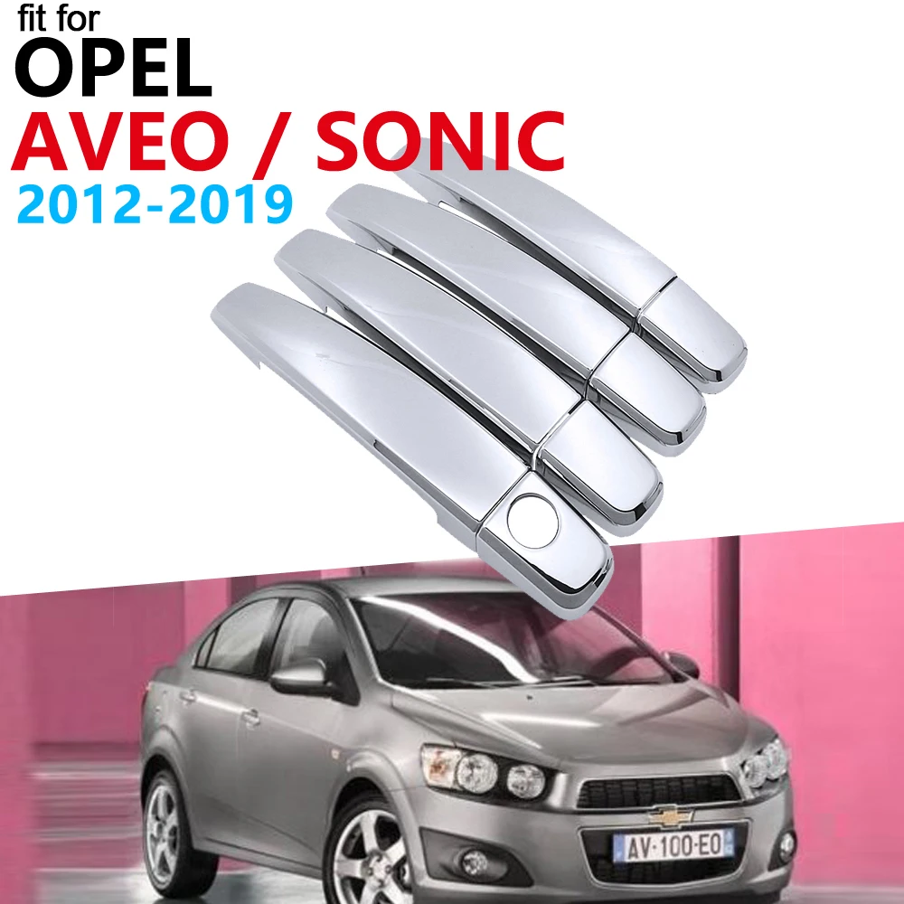 Роскошный хромированный комплект обшивки ручки для Chevrolet Sonic Aveo Barina 2012 2013 2014 2015 2016