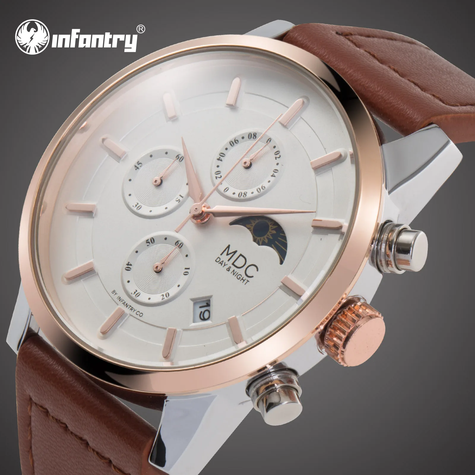 Часы MDC мужские наручные с хронографом 2020|Кварцевые часы| |