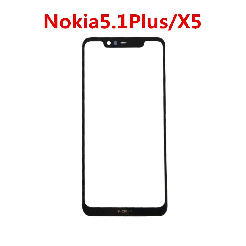 Внешний экран для Nokia 2 1 3 5 6 7 Plus Передняя Сенсорная панель ЖК-дисплей внешняя