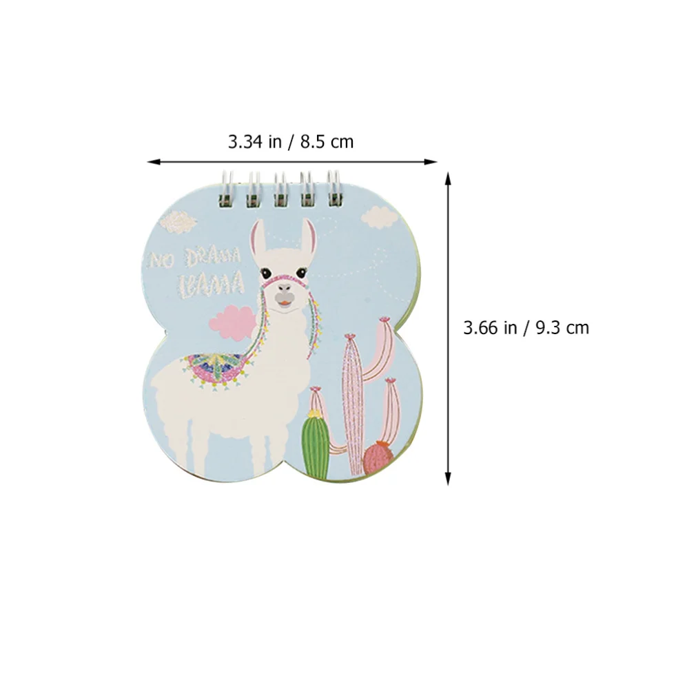 

4pcs Alpaca Coil Notepads Practical Writing Notebooks Students Notepads