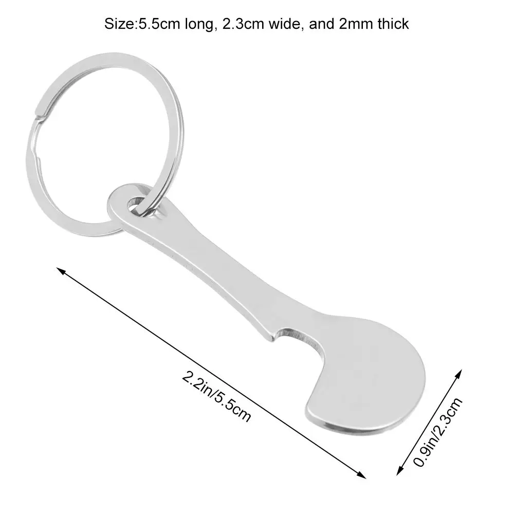 2 шт. новая корзина для покупок металлический брелок замены монеты ключей