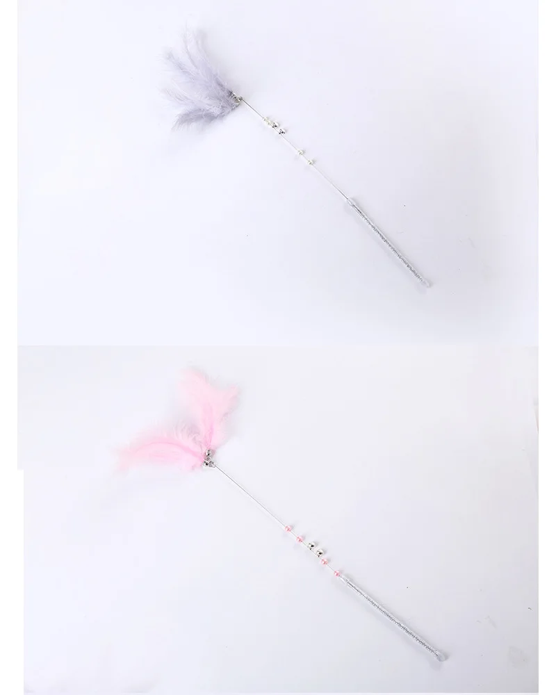 Сказочная палочка с перьями кошачья интерактивная игрушка 4 цвета новый стиль