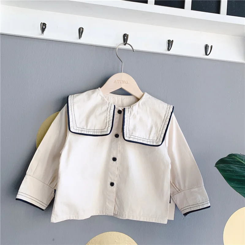 Новинка 2020 года Весенние корейские топы с длинными рукавами Рубашки для