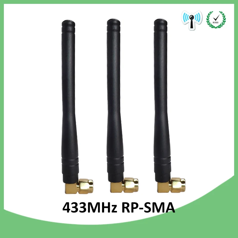 EOTH 20pcs 433mhz antenna 3dbi sma female lora antene pbx iot module lorawan signal receiver antena high gain