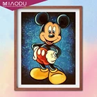 Алмазная картина с изображением Микки Мауса из мультфильма Disney, наборы для вышивки крестиком, мозаика, квадратные стразы, подарки для домашнего декора