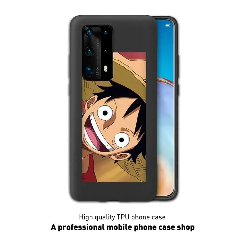 

One Piece Phone Case Black Cover For Huawei P10/20/30/40/20Pro/30Pro/30Lite/40Pro NOVA3/3E/3i/7SE Cases