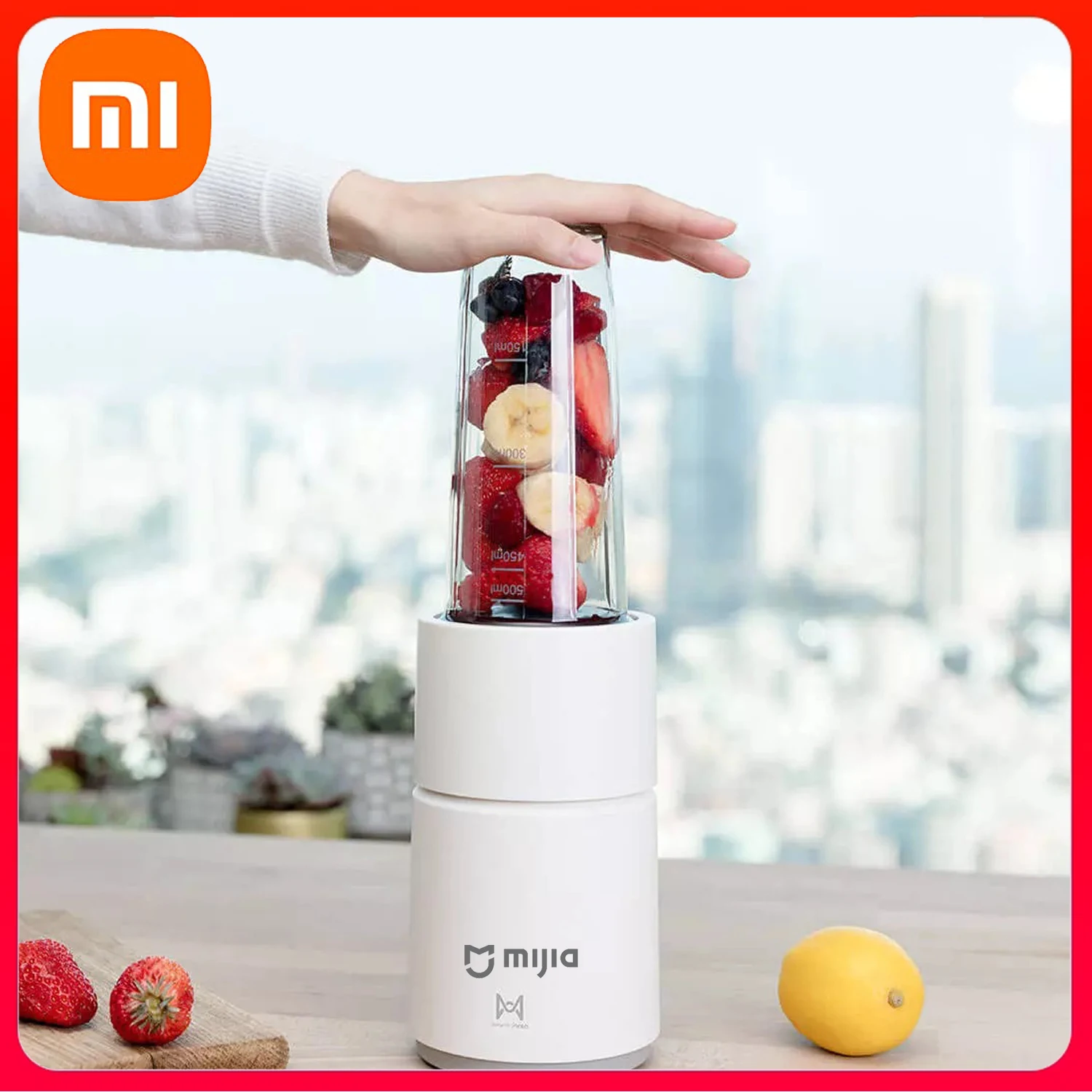 

Портативный блендер Xiaomi Mijia, миниатюрная электрическая соковыжималка для фруктов и овощей, бытовой дорожный блендер, устройство для пригот...