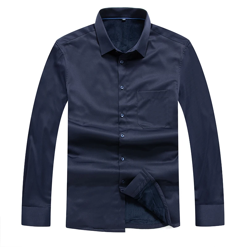 

Повседневная Новинка, большой размер, зимняя кашемировая Теплая мужская модная плотная рубашка, мужская рубашка большого размера 8XL 7XL 6XL 5XL ...