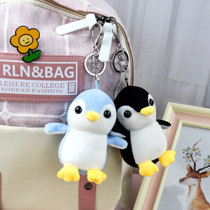 Подвеска плюшевая в виде маленького пингвина сетку | Украшения и аксессуары