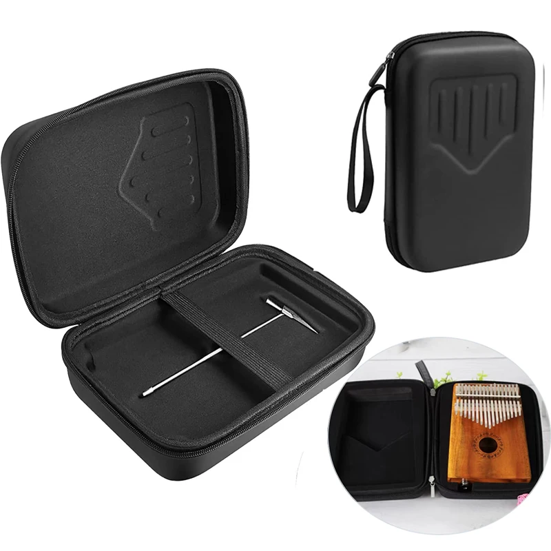 

Kalimba Case With 17 Keys/21 Keys Storage Bag Thumb Piano Mbira Portable Piano Bag Multifunction Strong Protective Kalimba Case