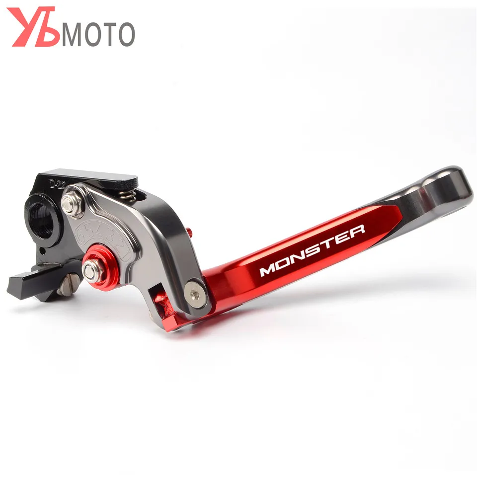 Складные Выдвижные рычаги тормоза сцепления с логотипом для мотоцикла DUCATI MONSTER 696
