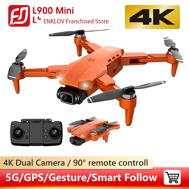 NEW L900 PRO GPS Drone 4K Dual HD Camera Professional Aerial Photography Brushless Motor Foldable Quadcopter RC Distance 1200M | Игрушки и