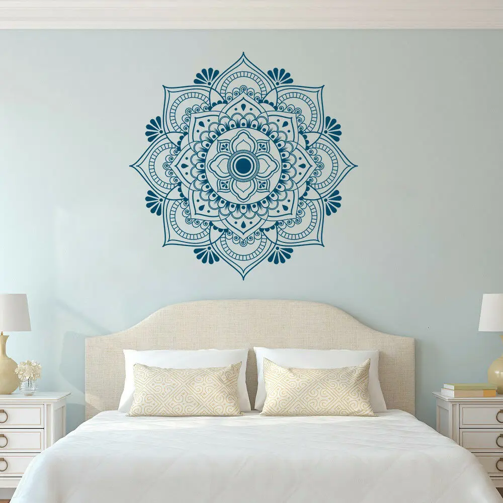 

Mandala Wall Sticker Yoga meditation Bohemia Home Decor Wall Decal Bedroom Living Room Decoration Removable Art Wallpaper Z531