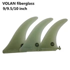 Плавники для серфинга VOLAN из стеклопластика, длина 99, 510 дюйма, плавник для серфинга, зеленый плавник для серфинга, плавник для серфинга, длина 99, 510