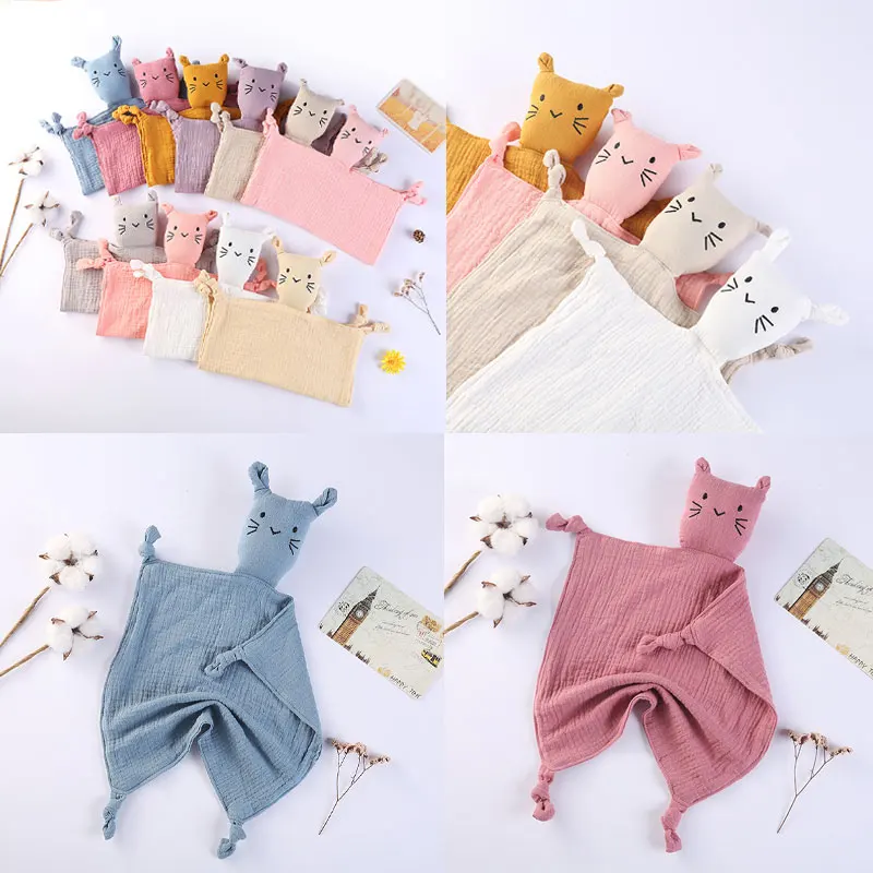 

Baby Saliva Towel Newborn Soft Soothe Appease Towel Infant Cute Bunny Sleeping Dolls Toy Plush Comforting Toy Baby Towel
