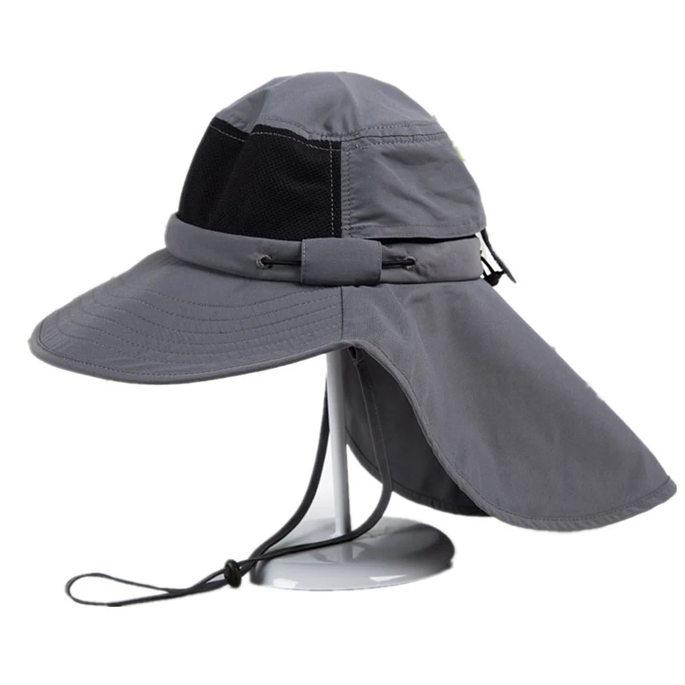 Fishing Hats Outdoor Sport Hiking Visor Hat UV Protection Face Neck Cover Summer Camping Sun Protect Cap Adult X74G | Спорт и